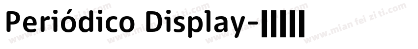 Periódico Display字体转换
